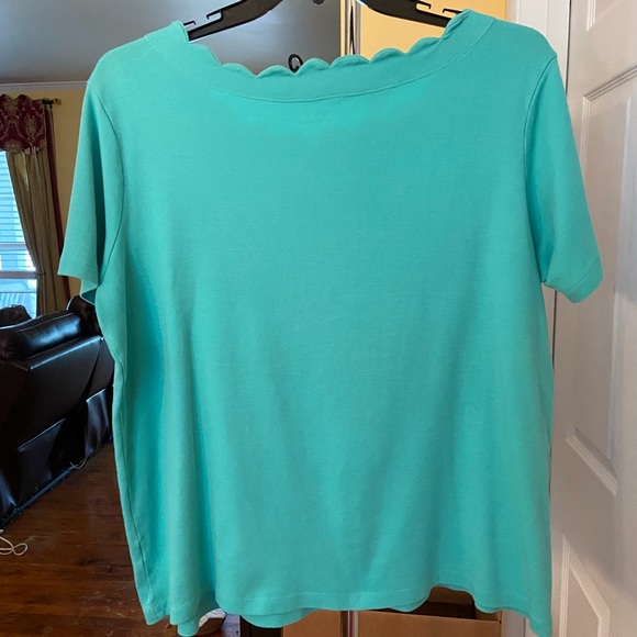 Scallop Neck Tee - Picture 2 of 3